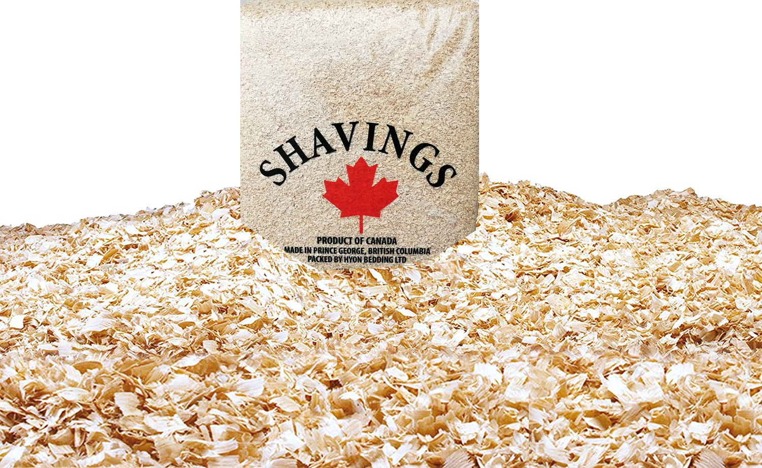 wood shavings pile bedding